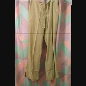 Lime colored scrub pants